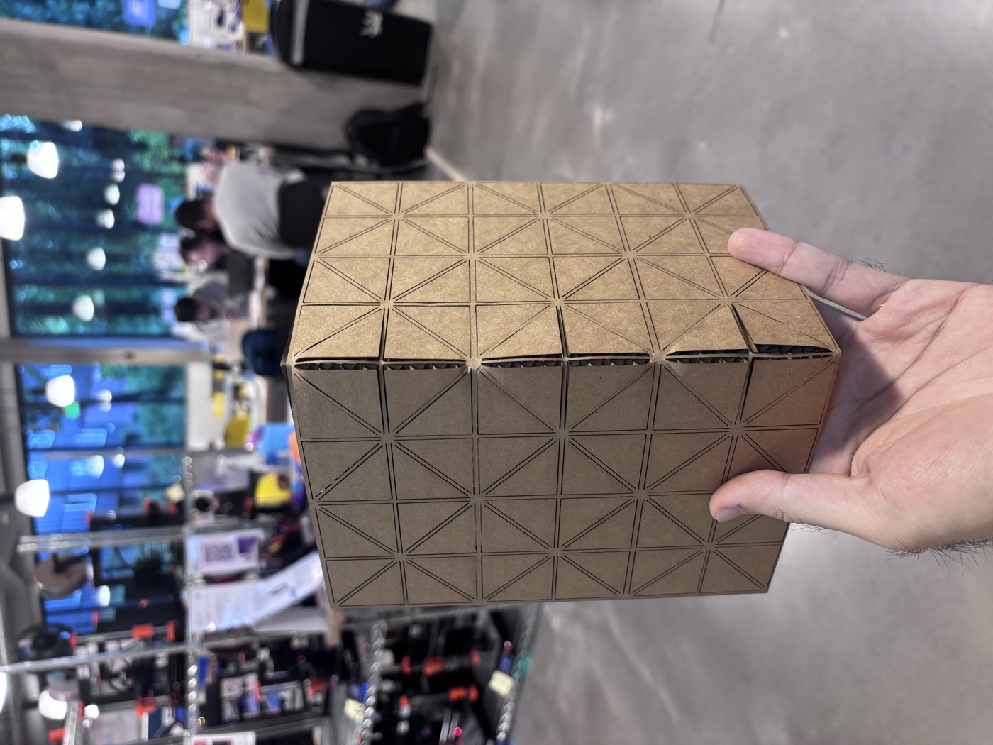 Exterior Design 2 — cardboard with triangular cuts
