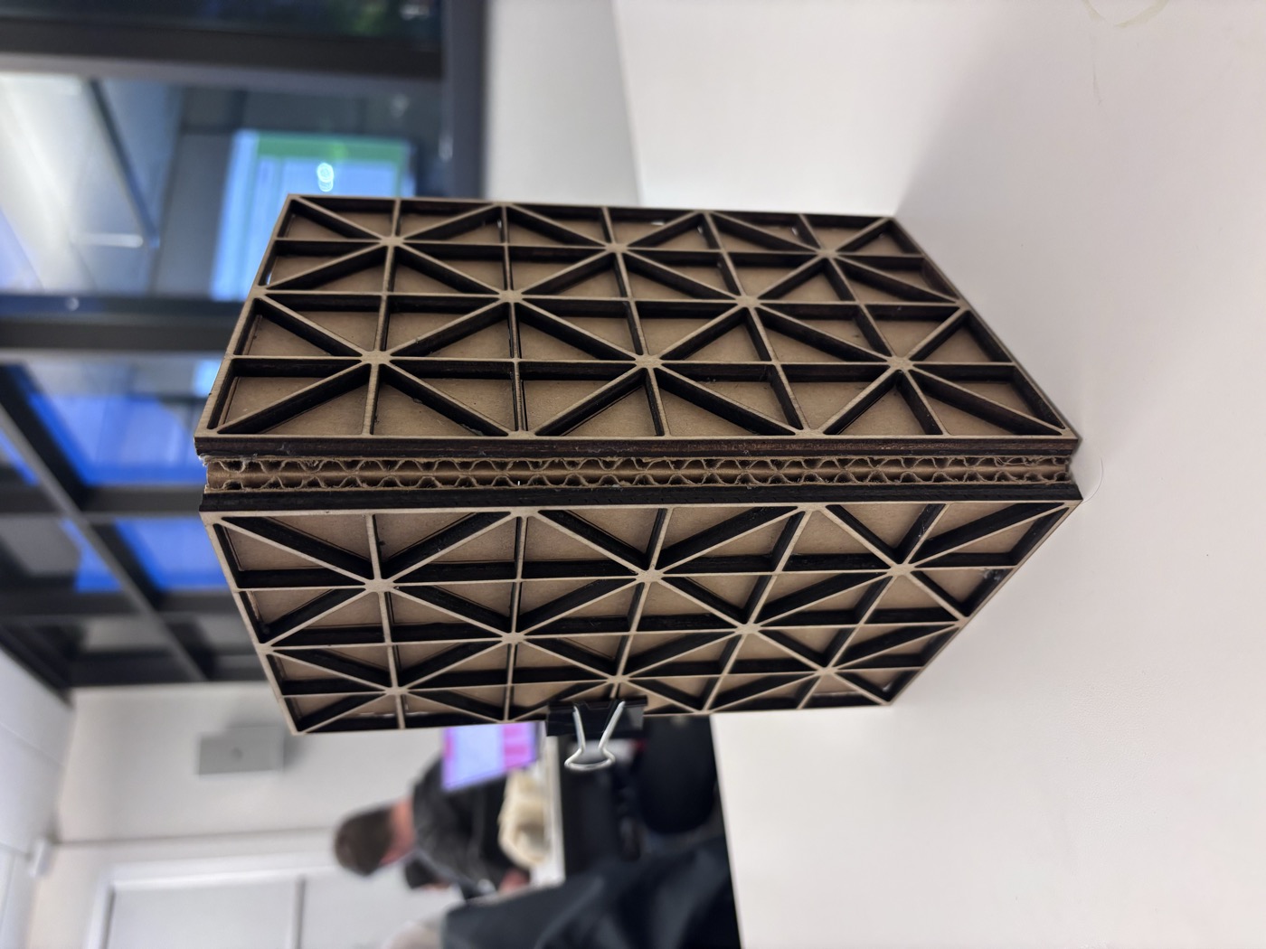 Exterior Design 3 — wooden exterior with hollow triangular cut