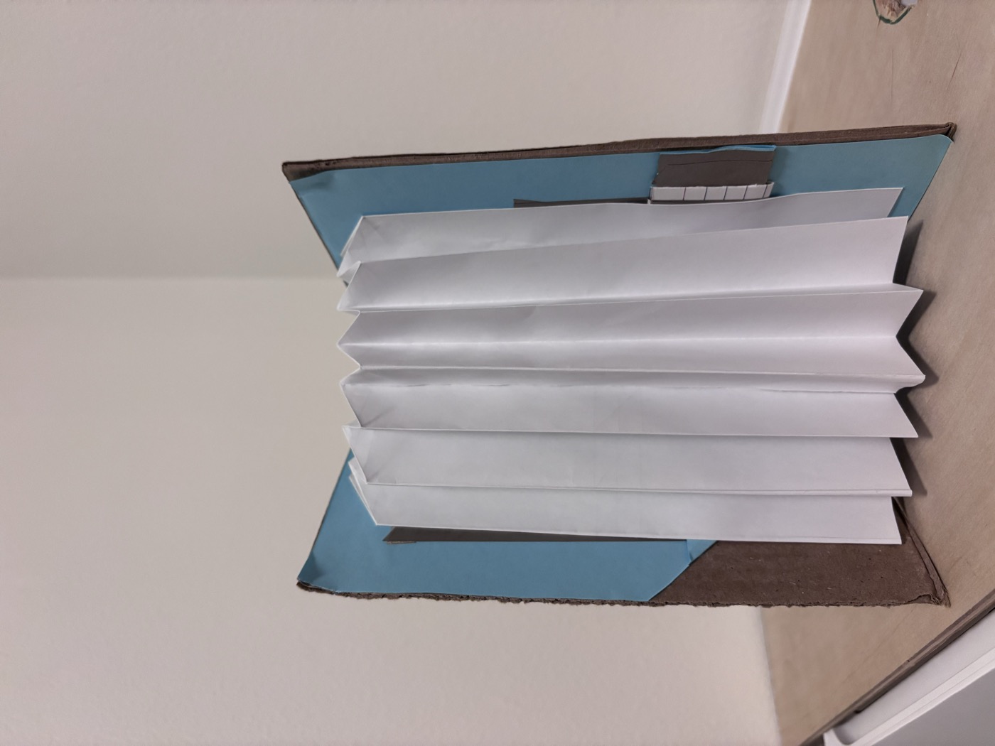 Fold Design 1 — one fold with open bottom